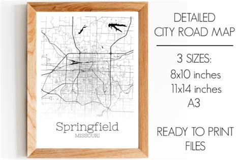 Springfield Missouri City Map Graphic By Svgexpress · Creative Fabrica