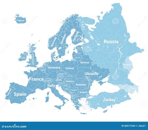 Europe Map Regions