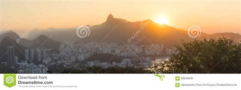 Rio De Janeiro City Panoramic View Stock Image Image