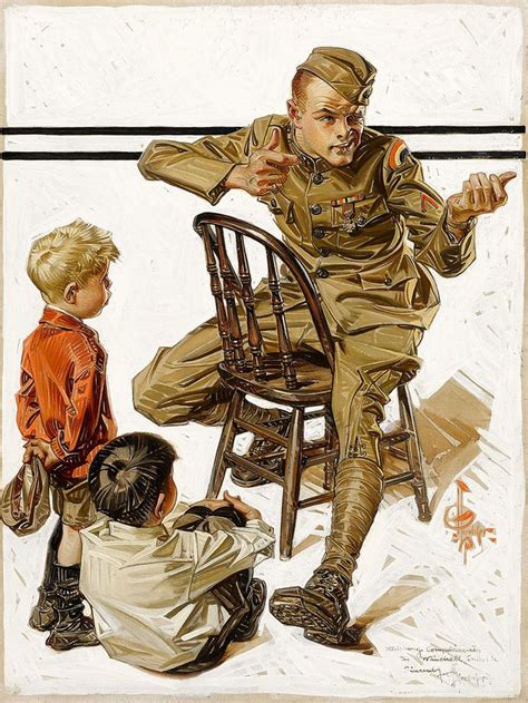 World War One Leyendecker Norman Rockwell Paintings Norman