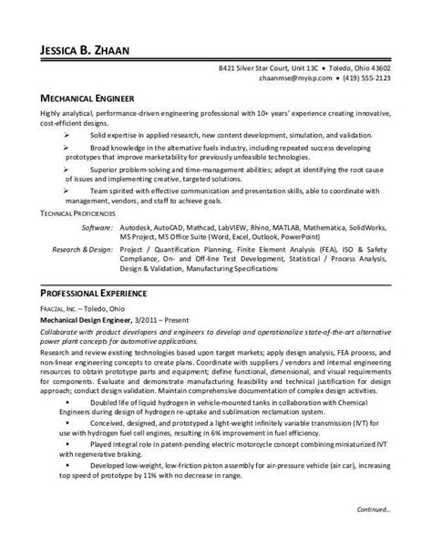 [this client was preparing a general cv and he mentioned that he was considering returning too more. Resume Samples For Mechanical Design Engineers - Mechanical Design Engineer CV Example