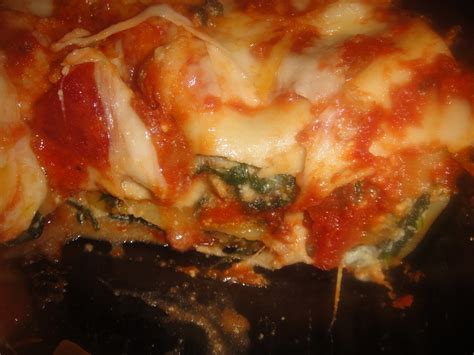 Easy Spinach Lasagna Lots Of Cheese Vegetarian