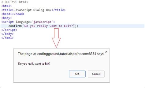 Dialog Boxes In Javascript