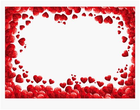 Valentines Day Heart Clip Art Valentines Day Border Png Transparent