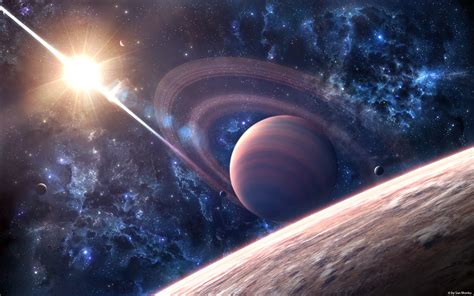 Wallpaper Galaxy Planet Vehicle Earth Universe Saturn Astronomy