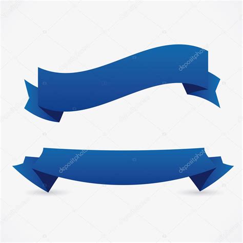 Two Blue Ribbons Stock Vector By ©grounder 11562899