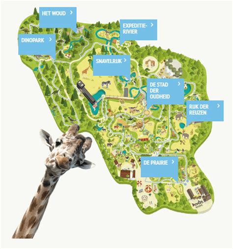 Ook is het mogelijk om de virtuele tour te bekijken! Dierenpark Amersfoort plattegrond | Mama's mind