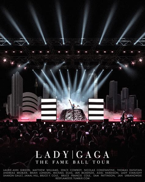 Lady Gaga Fanmade Covers The Fame Ball Tour Poster