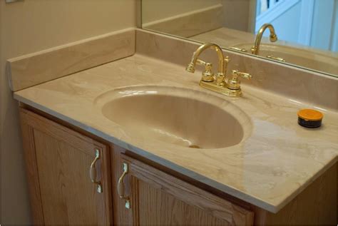 Bathroom Countertop And Sink One Piece Most Effective Ways To Overcome Bathroom Countertop A