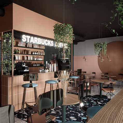 Starbucks Coffee On Behance In 2021 Coffee Shop Furniture
