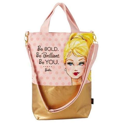 Barbie Be You Zippered Tote Bag Large Tote Bag Tote Bags