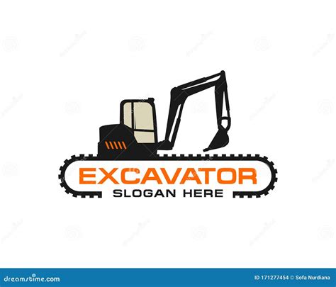 Excavator Logo Template Vector Heavy Equipment Logo Vector For