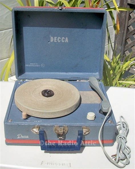 Decca Portable Record Player About 1960 Portable Record Player