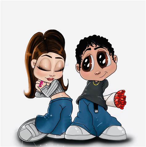 Customized Chicano Couple Drawing Y2k Custom 90s Couples Etsy