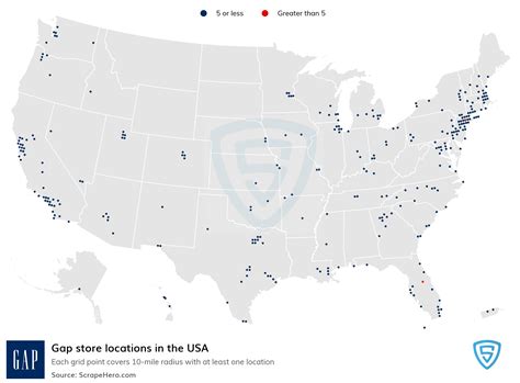 List Of All Gap Store Locations In The Usa Scrapehero Data Store