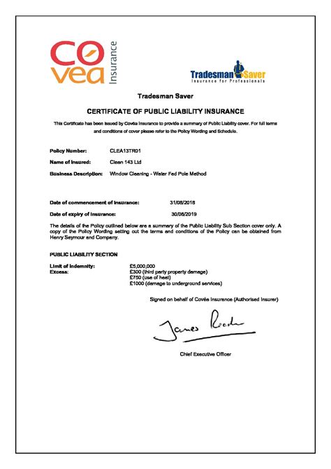 Accidents or injuries which happen directly to you. General Liability Certificate of Insurance | Clean143