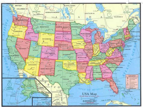 미국지도 크게 보기한글 미국 주 지도