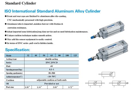 Dnc32 Standard Cylinders Dnc Iso 15552 Festo Type Pneumaengineering
