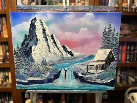 Original Oil Painting 18x24 “mountainside Hideaway” Artlandscape Bob