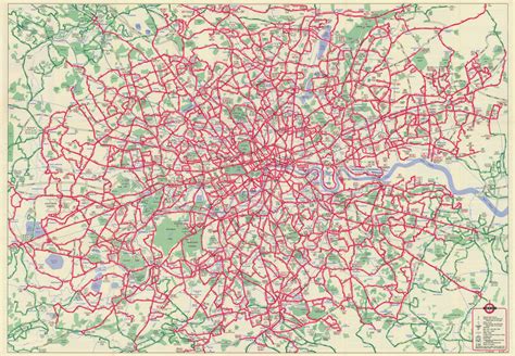 London Underground Tube Map Plan Victoria Line Complete Ex Pimlico