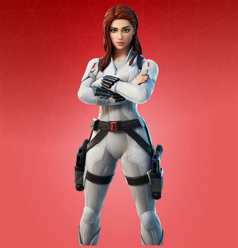 Fortnite Black Widow Snow Suit Skin Character Png Images Pro
