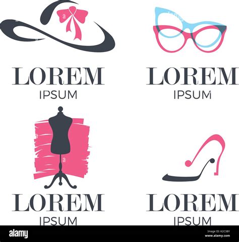 Women Fashion Logo Set Stock Vector Image And Art Alamy