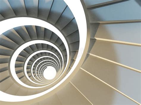 Abstract Spiral Staircase Stock Illustration Illustration Of