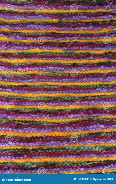 Handwoven Wool Rug Stock Photo Image Of Felt Textiles 85145130