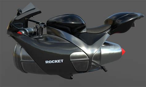 3d Model Low Poly Sci Fi Jet Bike Cgtrader