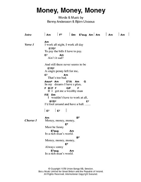 We did not find results for: Money, Money, Money by ABBA - Guitar Chords/Lyrics - Guitar Instructor