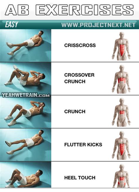 Sixpack Workout Easy Part 1 Abs Abdominal Crunch Exercise Gym Yeah