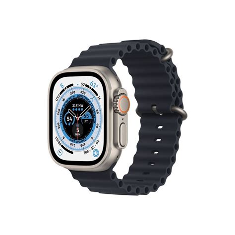 Apple Watch Ultra Gps Cellular 49mm Titan Case With Midnight Ocean