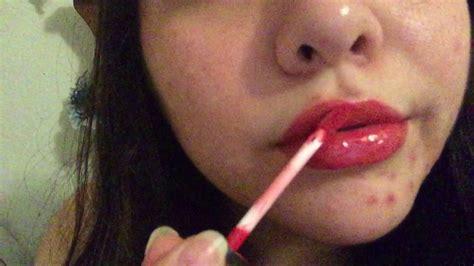 Asmr Lipgloss Application Mouth Sounds Kisses Whispering Youtube