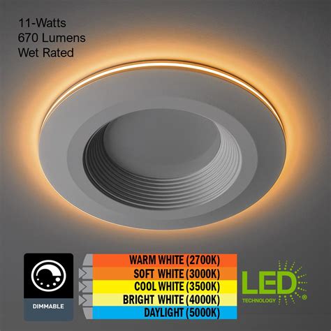 Commercial Electric 6 In Selectable Cct Integrated Led Recessed Light
