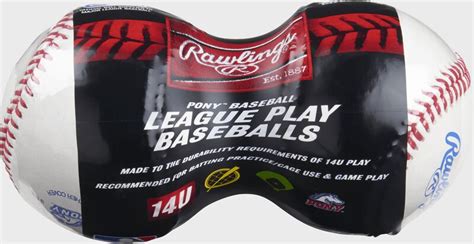 Rawlings 24 Pack Pony League 14u League Play Baseballs Rawlings