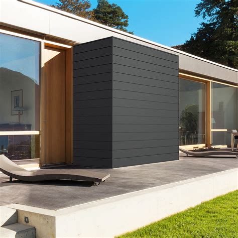 Cornières à 90° cornière de protection , longueur 3.00 m laquées en extérieur / en aluminium laquées ral 9010 , ral 7016, ral 9005 , ral 9003 blanc cassé, gris anthracite, noir. Clin de bardage LATTEO gris Anthracite avec revetement ...