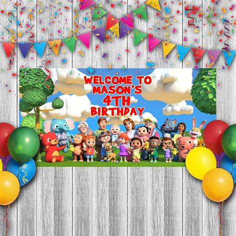 Cocomelon Birthday Banner Printable Instant Download