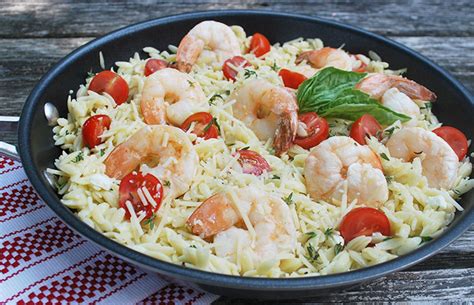 Skillet Shrimp And Orzo The Cooking Mom
