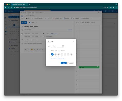 How Do I Create A Recurring Meeting In Outlook Add In Officebooking
