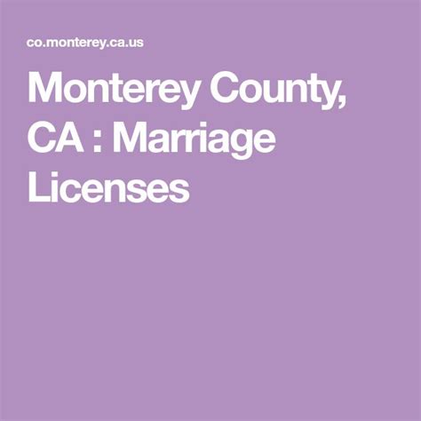 monterey county ca marriage licenses marriage license marriage monterey county