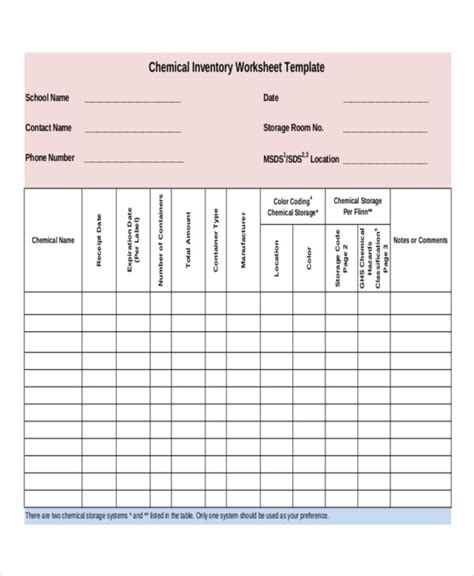 14 Work Sheet Templates Free Sample Example Format