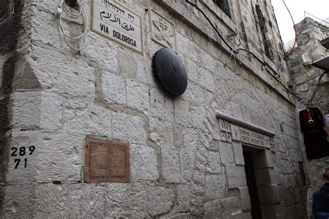 Via Dolorosa Way Of Sufferingstations Of The Cross Old City Of
