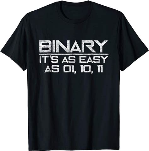 Mens Funny Binary Code Programmer T Shirt Geek Shirt T 2xl Navy