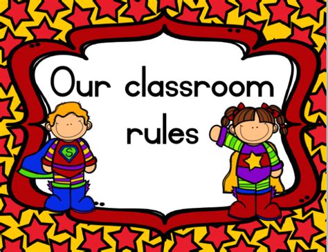 Superhero Classroom Rules Juffrou Met Hart