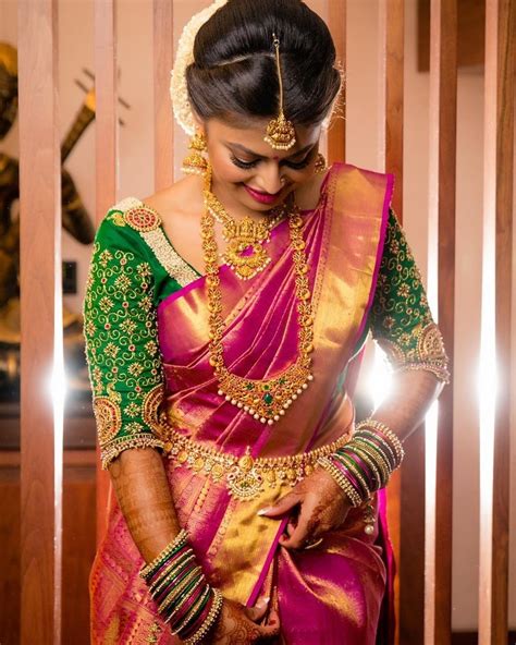 South Indian Bridal Sarees In Red The Indian Red Bridal Sarees Come In A Wide Selection That