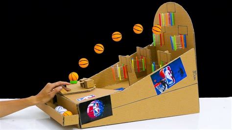 How To Make Nba Basketball Board Game From Cardboard Diy Youtube