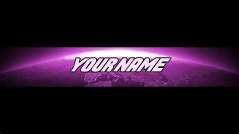 Purple Youtube Banner Background