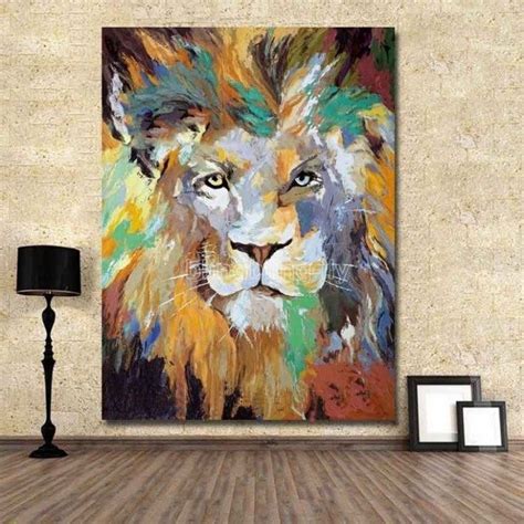 The Miracle Of Oil Painting Ideas On Canvas Lion Canvas Painting
