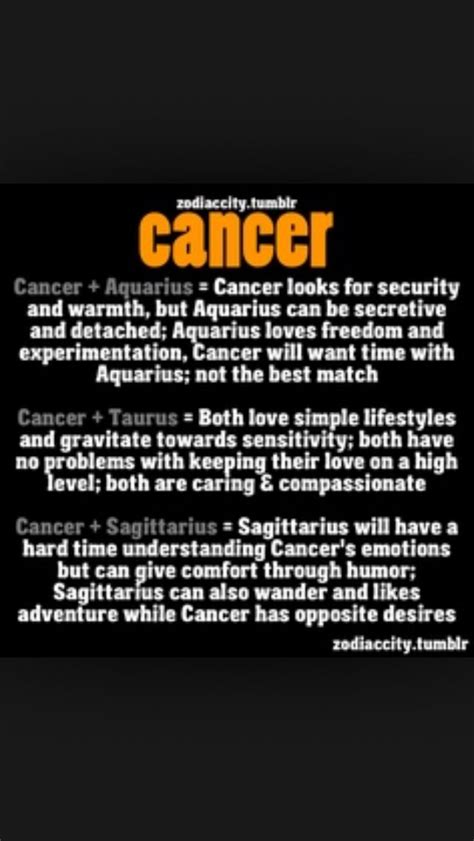That being said, when it comes to looking at the simplicity of sun signs and their compatibility, the best sign for the cancer man would be the cancer. Best Match For Cancer Woman - CancerWalls