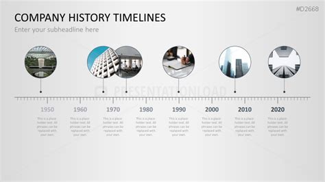 Company History Timelines Powerpoint Template